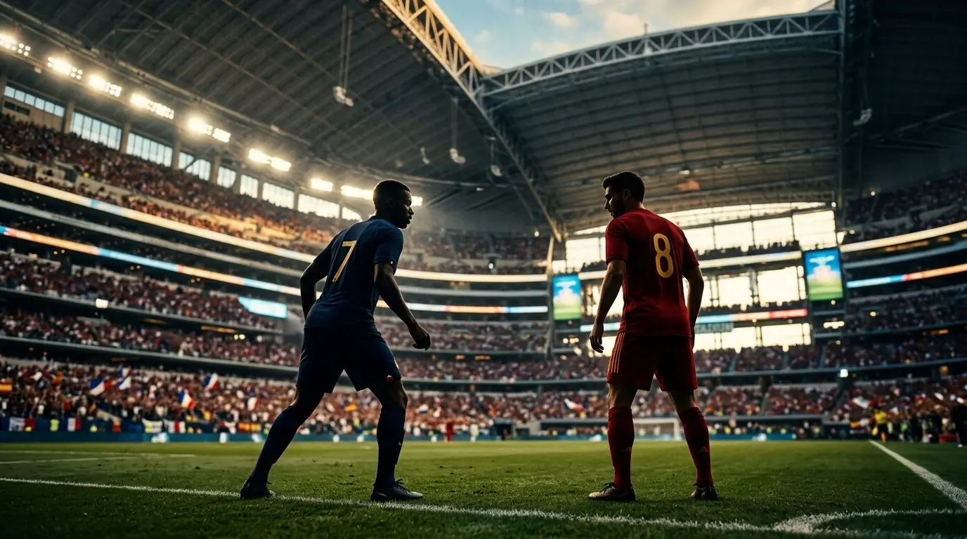 Frankrig mod Spanien i VM 2026 semifinale