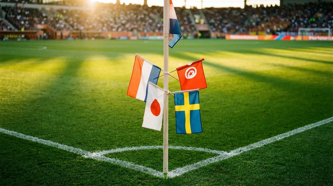 VM 2026 Gruppe F med Holland, Japan, Tunesien og Sverige