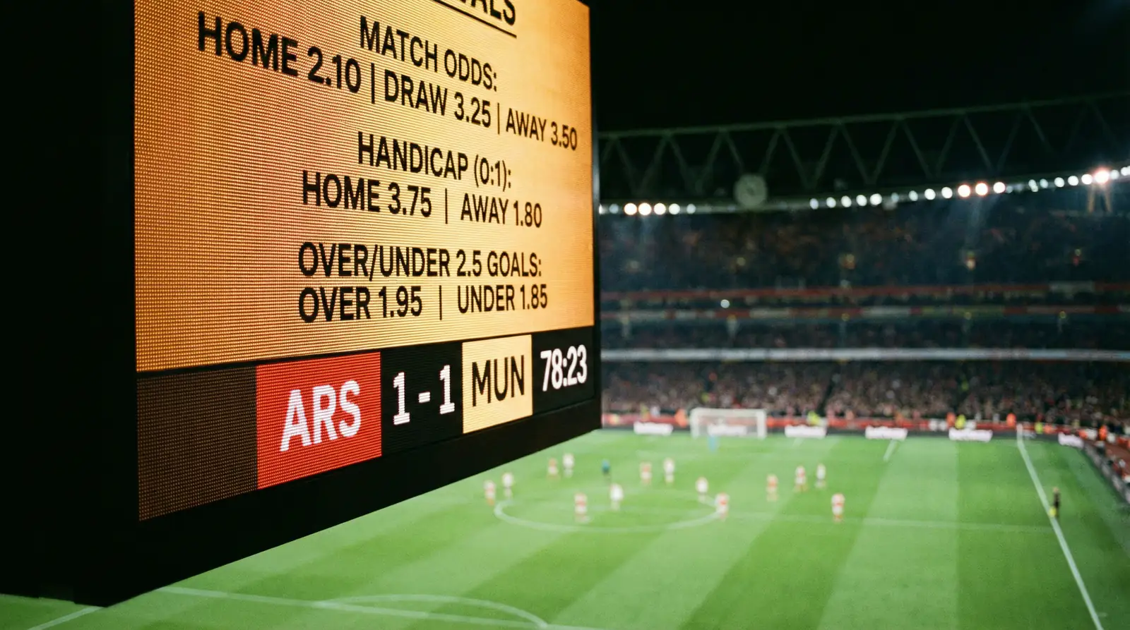 Oversigt over forskellige VM 2026 odds-typer med fokus på 1X2, handicap og over/under markeder